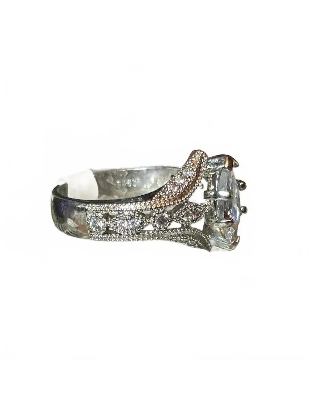 8 Marquis Marked Ring sterling